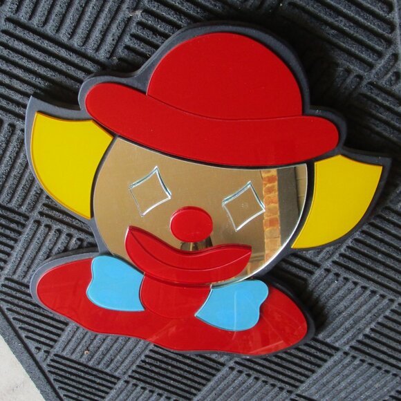 Vintage Mirror Acrylic Groovy Killer Crown - Picture 1 of 4